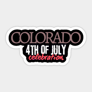4th of july celebration colorado Sticker